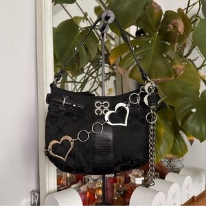 Coach Black Shoulder Bag (charm not included)